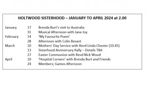 Holtwood Sisterhood - January to April 2024
